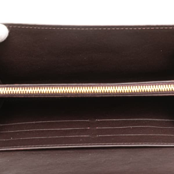 Pre-owned Louis Vuitton Monogram Vernis Sarah Wallet Purple