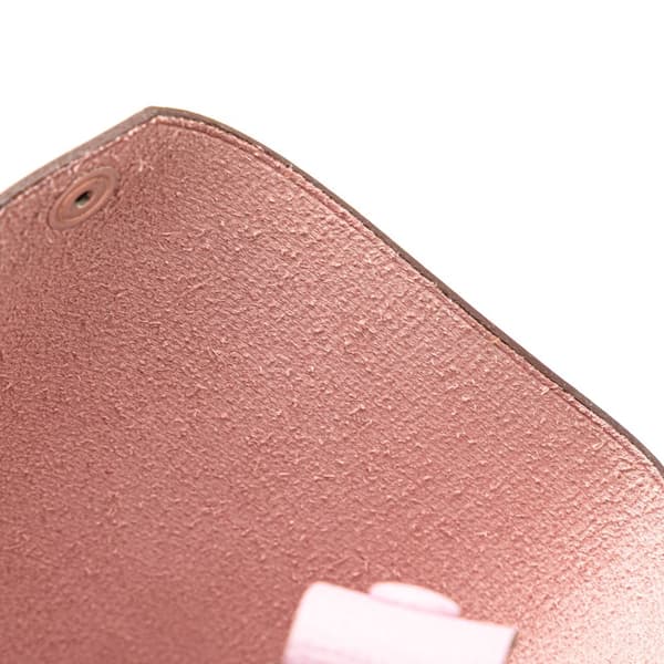 Pre-owned Hermès Epsom Tarmac Passport Holder PM Pink