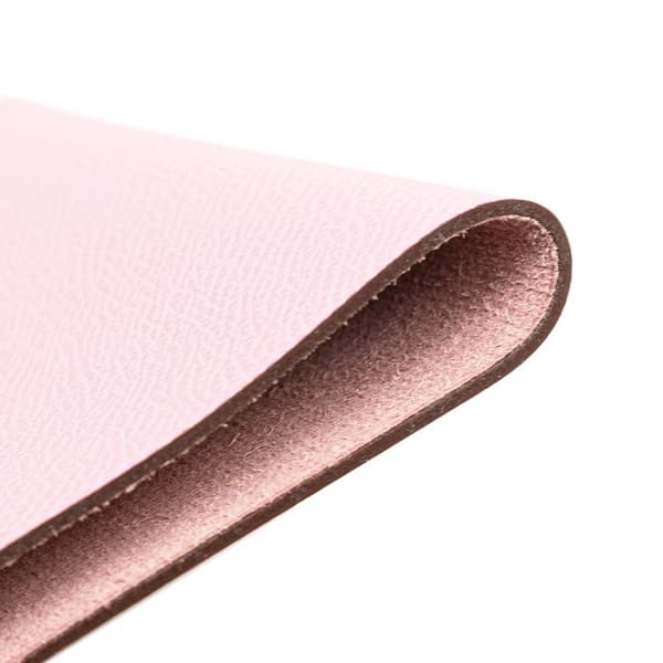 Pre-owned Hermès Epsom Tarmac Passport Holder PM Pink