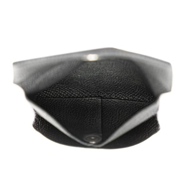 Pre-owned Hermès Epsom Bastia Coin Pouch Black