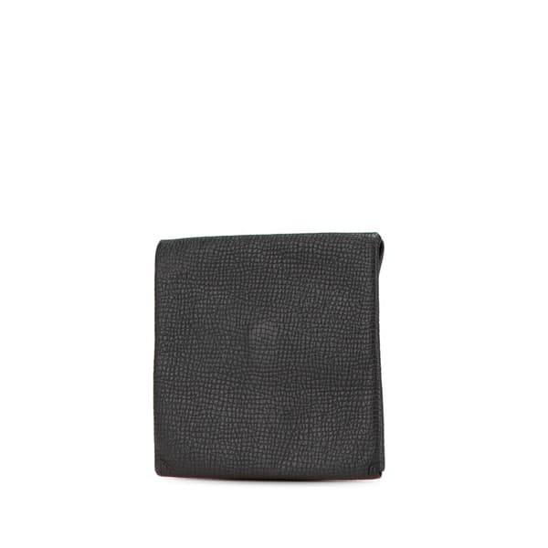 Pre-owned Hermès Epsom Bastia Coin Pouch Black