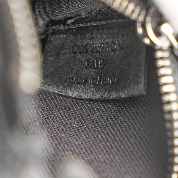 Pre-owned Louis Vuitton Monogram Eclipse Reverse Trio Messenger Key Pouch Gray
