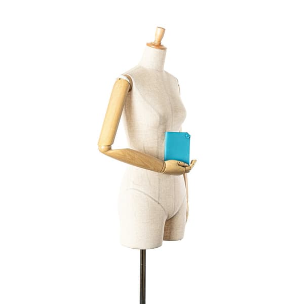 Pre-owned Hermès Epsom Tarmac PM Passport Cover Blue