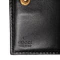 Miniatyrbilde 6 av 10: Pre-owned Gucci GG Marmont Matelasse Leather Card Holder Black