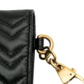 Miniatyrbilde 8 av 10: Pre-owned Gucci GG Marmont Matelasse Leather Card Holder Black