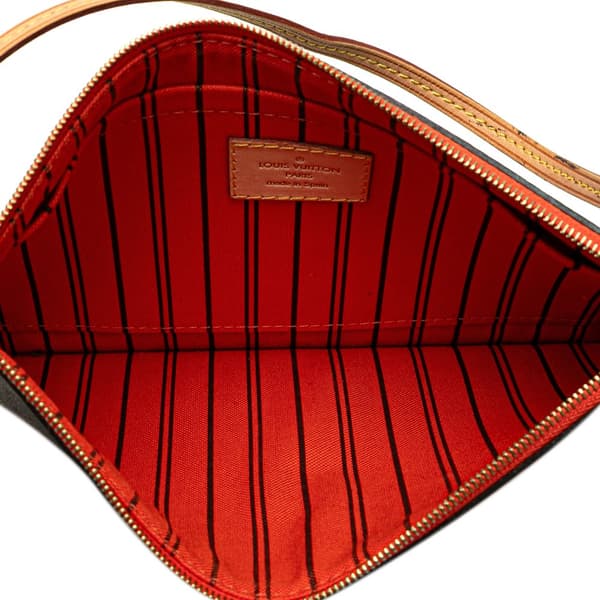 Pre-owned Louis Vuitton Monogram Neverfull Pouch Brown