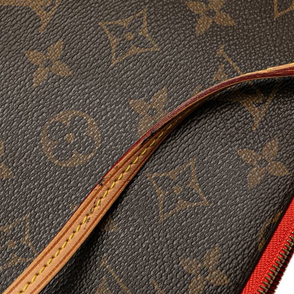 Pre-owned Louis Vuitton Monogram Neverfull Pouch Brown