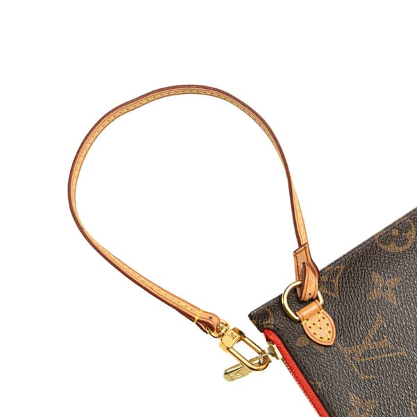 Pre-owned Louis Vuitton Monogram Neverfull Pouch Brown