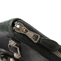 Miniatyrbilde 9 av 10: Pre-owned Balenciaga Lambskin Giant 12 Continental Zip Around Wallet Green