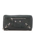 Miniatyrbilde 1 av 10: Pre-owned Balenciaga Lambskin Giant 12 Continental Zip Around Wallet Green