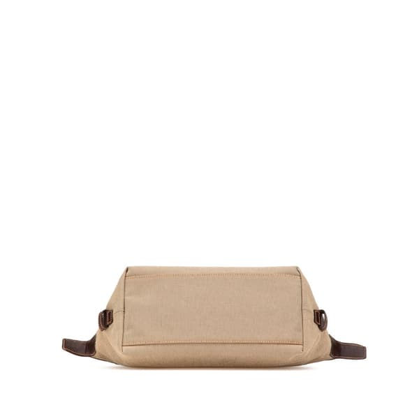 Pre-owned Prada Canvas Canapa Logo Pouch Brown