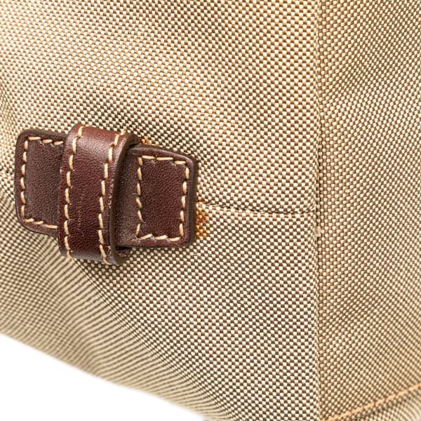 Pre-owned Prada Canvas Canapa Logo Pouch Brown