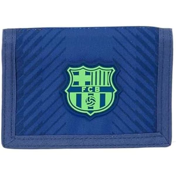 Plånbok - SAFTA - F.C. Barcelona - Mörkblå - Mjuk - Dragkedja