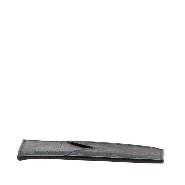 Pre-owned Louis Vuitton Taigarama Coin Card Holder Black
