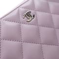 Miniatyrbilde 9 av 10: Pre-owned Chanel Quilted Lambskin Classic Long Zip Wallet Purple