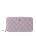 Miniatyrbilde 1 av 10: Pre-owned Chanel Quilted Lambskin Classic Long Zip Wallet Purple