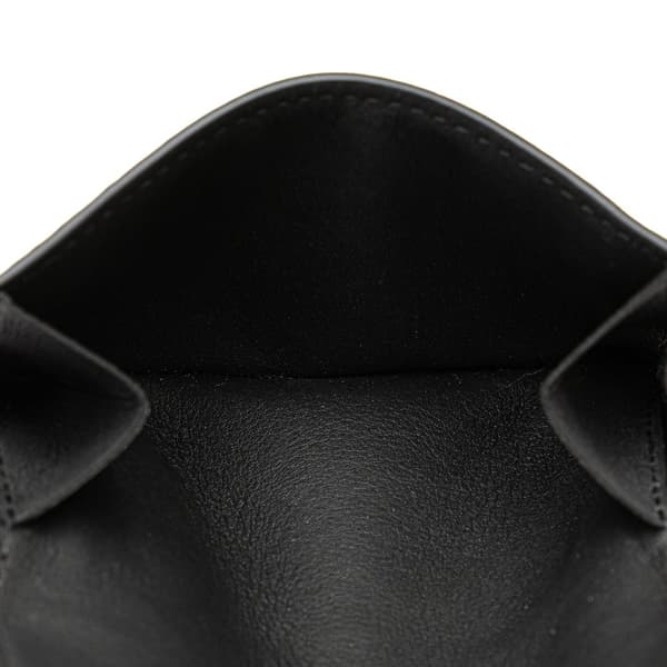 Pre-owned Louis Vuitton Monogram Eclipse Reverse Discovery Compact Wallet Black