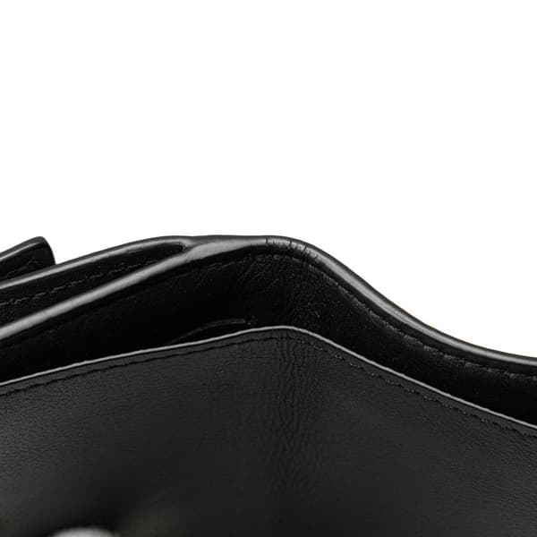 Pre-owned Louis Vuitton Monogram Eclipse Reverse Discovery Compact Wallet Black