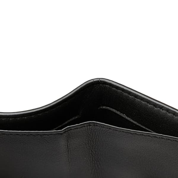 Pre-owned Louis Vuitton Monogram Eclipse Reverse Discovery Compact Wallet Black