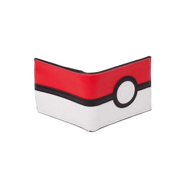 Plånbok - Pokemon - PokeBall - Röd Läder - Mjuk - Vuxen Man