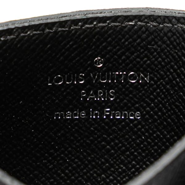 Pre-owned Louis Vuitton Damier Graphite Card Holder Black