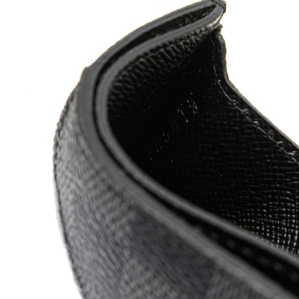 Pre-owned Louis Vuitton Damier Graphite Card Holder Black