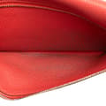 Miniatyrbilde 4 av 9: Pre-owned Hermès Clemence Dogon Long Wallet Red