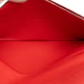 Miniatyrbilde 5 av 9: Pre-owned Hermès Clemence Dogon Long Wallet Red