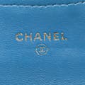 Miniatyrbild 5 av 10: Pre-owned Chanel CC Quilted Calfskin Trifold Wallet Blue