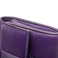 Miniatyrbild 9 av 10: Pre-owned Bottega Veneta Nappa Maxi Intrecciato Long Wallet Purple