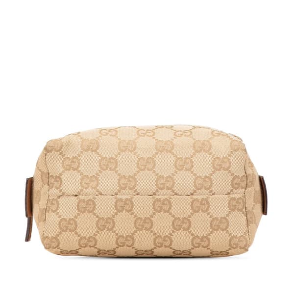 Pre-owned Gucci GG Canvas Pouch Brown