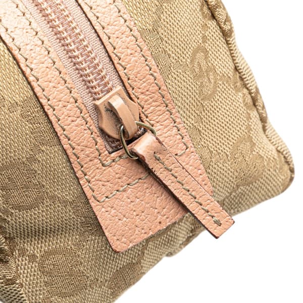 Pre-owned Gucci GG Canvas Pouch Brown