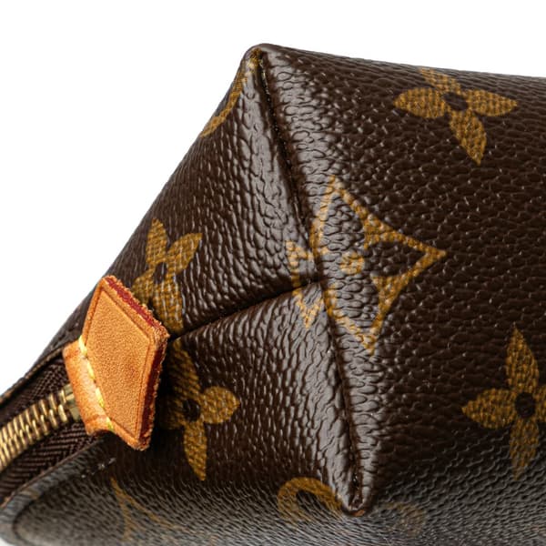 Pre-owned Louis Vuitton Monogram Cosmetic Pouch PM Brown