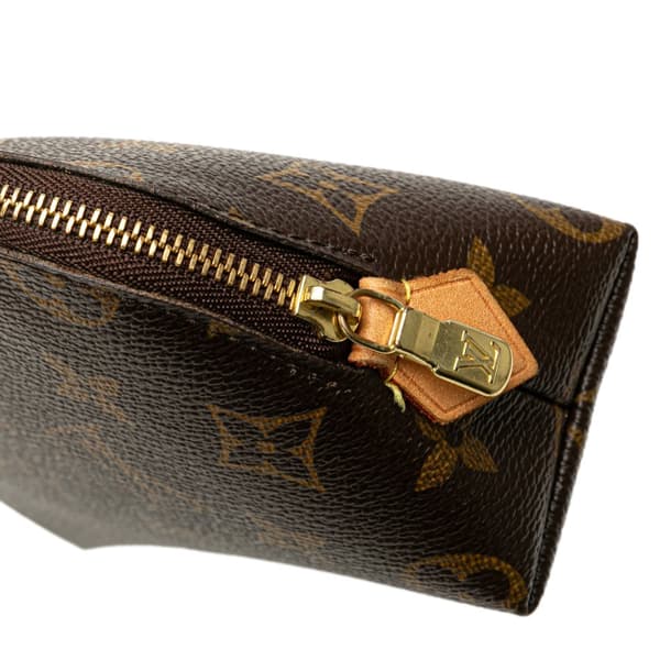 Pre-owned Louis Vuitton Monogram Cosmetic Pouch PM Brown