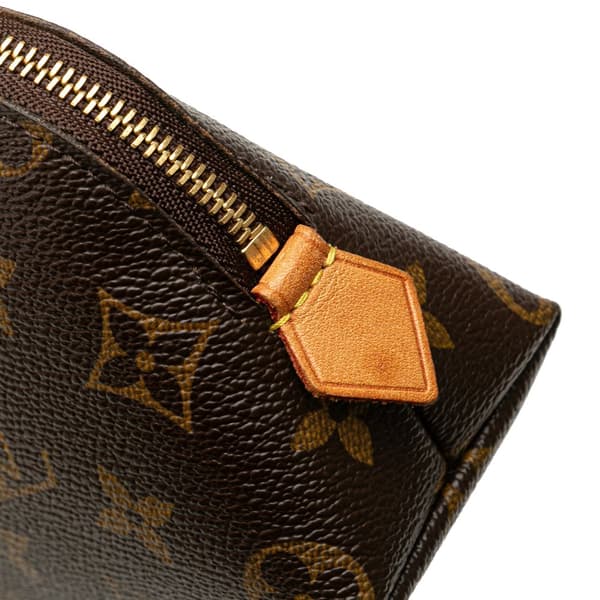 Pre-owned Louis Vuitton Monogram Cosmetic Pouch PM Brown