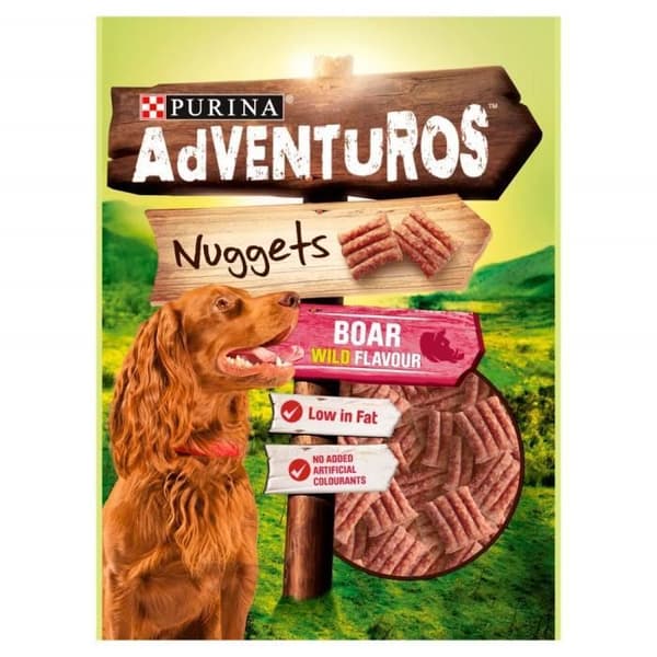 Purina FT-273319011-6PK - KVM SWITCH - Adventuros Nuggets med Vildsvinsmak 90g