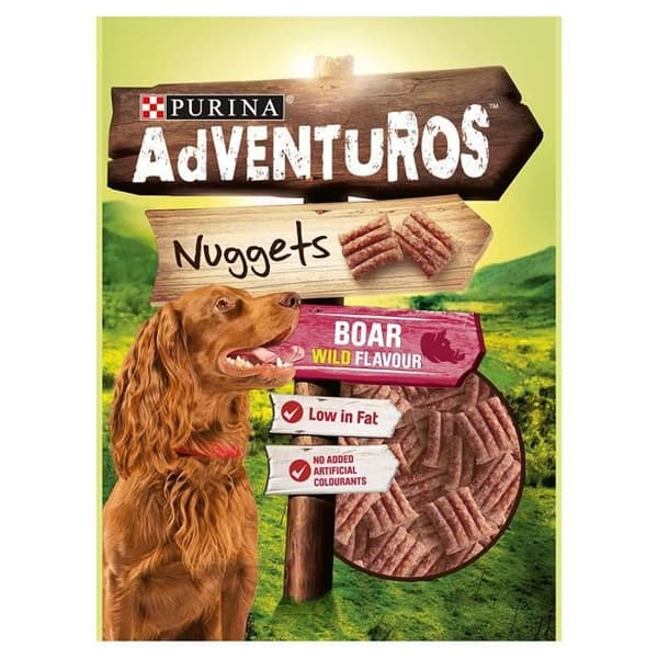 Purina FT-273319011-6PK - KVM SWITCH - Adventuros Nuggets med Vildsvinsmak 90g