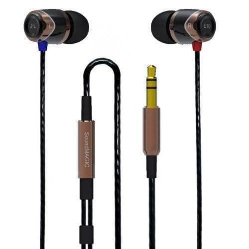 SoundMagic E10 Hörlurar Svart/guld (Importerat från Storbritannien) (Importerat från Storbritannien) - E10-BKGD