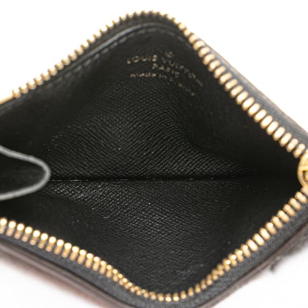 Pre-owned Louis Vuitton Monogram Reverse Romy Card Holder Brown