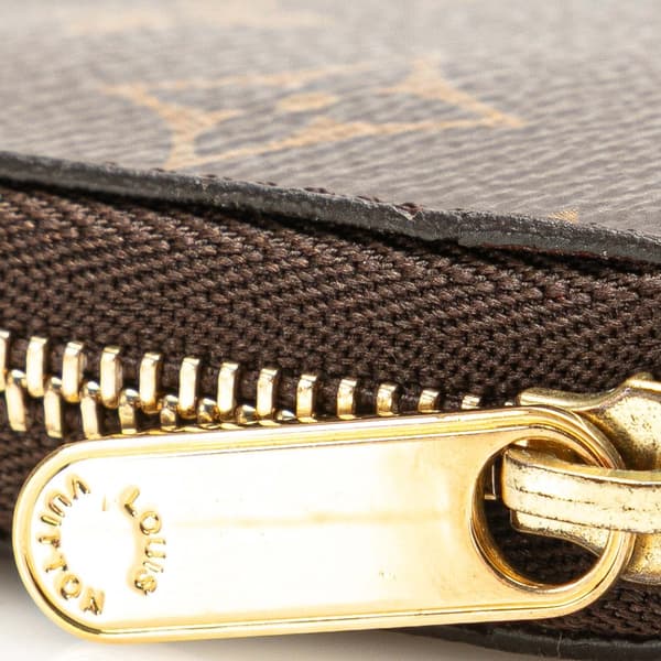 Pre-owned Louis Vuitton Monogram Zippy Coin Purse Brown