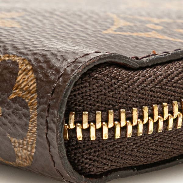 Pre-owned Louis Vuitton Monogram Zippy Coin Purse Brown