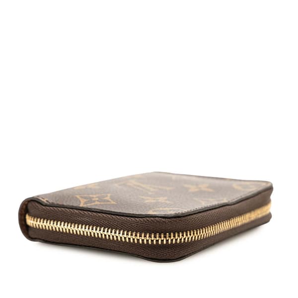Pre-owned Louis Vuitton Monogram Zippy Coin Purse Brown
