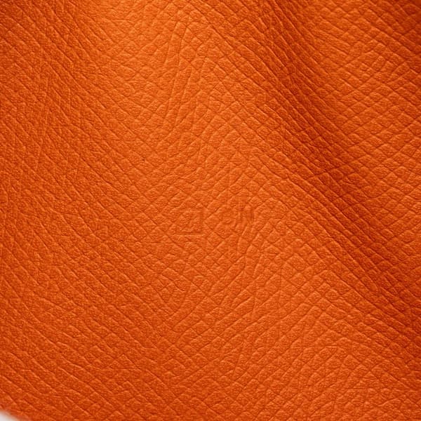 Pre-owned Hermès Epsom Azap Classique Wallet Orange