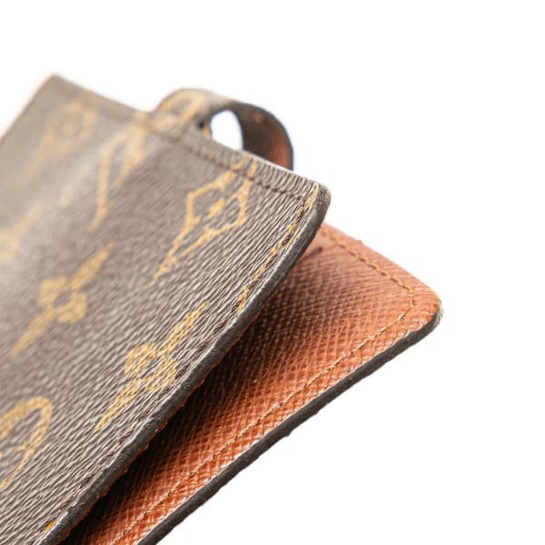 Pre-owned Louis Vuitton Monogram Agenda PM Brown
