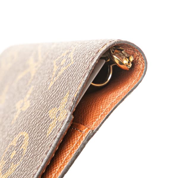 Pre-owned Louis Vuitton Monogram Agenda PM Brown