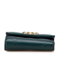 Miniatyrbilde 3 av 10: Pre-owned Chanel Quilted Lambskin 19 Trifold Flap Wallet Green