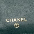 Miniatyrbilde 6 av 10: Pre-owned Chanel Quilted Lambskin 19 Trifold Flap Wallet Green