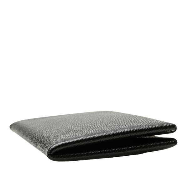 Pre-owned Hermès Epsom Calvi Card Holder Black