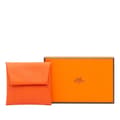 Miniatyrbilde 10 av 10: Pre-owned Hermès Epsom Bastia Change Purse Orange