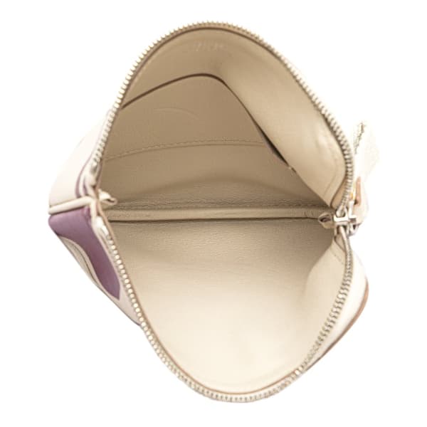 Pre-owned Hermès Swift Brides de Gala en Desordre Tattoo Carre Pocket Pouch White